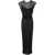 Jean Paul Gaultier Jean Paul Gaultier Mesh Open Back Sleeveless Dress Velvet Flock "" Clothing Black