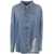 THE ATTICO The Attico Washed Denim Bomber Clothing BLUE