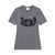 COURRÈGES Courrèges Encore Contrast T-Shirt DARK HEATHER GREY/BLACK