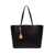 Tory Burch 'Perry' Black Shopping Bag With Charm In Grainy Leather Woman Tory Burch Black