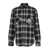 AMIRI Black Shirt With Logo Lettering And Check Motif In Cotton Man Black