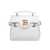 Balmain Balmain Grained Leather Handbag WHITE