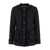 Dolce & Gabbana Black Single-Breasted Jacket With Branded Button In Tweed Woman Black