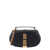 Versace Leather handbag with frontal metal La Greca detail N/A