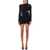 THE ATTICO Cut out drap mini dress Black