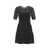 Elisabetta Franchi Knit mini dress with studs Black