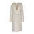 VICARIO CINQUE Wrap coat with a wool hood with patch pockets Coco. Regular fit. Natural