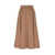 VICARIO CINQUE Midi tulip-shaped Skirt in compact Milano Stitch with side Zip Gala. Regular fit. Brown