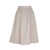 VICARIO CINQUE Flared cotton taffeta skirt with side zip, and patch pockets Giada. Regular fit. Beige