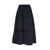 VICARIO CINQUE Long balloon skirt in viscose punto milano with striped taffeta. Elastic waistband and pockets inserted on the sides. Regular fit. Black