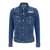 Dolce & Gabbana Blue Jacket With Classic Collar And Rips In Denim Stretch Man BLUE