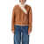 Isabel Marant Eriana shearling cropped jacket Brown