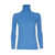 VICARIO CINQUE Slim-fit high-neck ribbed viscose sweater Massimeno. Slim fit. Blue