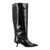 Ganni Eyelets slouchy high shaft boot Black