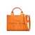 Marc Jacobs Marc Jacobs The Leather Small Tote Bag ORANGE