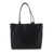 Tom Ford Black Tote Bag With T Detail In Hammered Leather Woman Black