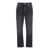 Brunello Cucinelli Grey Straight Jeans With Logo Patch In Denim Woman GREY