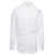 Thom Browne White Shirt With Pointed Collar And Logo Patch In Cotton Man WHITE