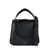 MY BEST BAG My Best Bag Black Smooth Leather Bag With Curved Handle Black