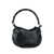 MY BEST BAG My Best Bag Black Smooth Leather Hobo Bag With Bamboo Handle Black