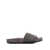 Brunello Cucinelli Grey Suede Slide Sandals With Monile Detail Brunello Cucinelli Woman Beige