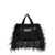 UNDERCOVER Undercover Fringed Handbag Black