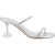 AMINA MUADDI Gilda Sandals PVC TRANSPARENT/WHITE CRYSTALS