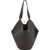 Khaite Lotus Small Shoulder Bag DARK BROWN