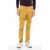 CORNELIANI Id Stretch Cotton Chinos Pants With Belt Loops Yellow