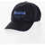 Alexander McQueen Solid Color Cap With Printed Logo Midnight Blue