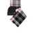 Barbour BARBOUR HOT PINK MONOCHROME PENDLE BEANIE + BLAIR SCARF SET Black