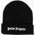 Palm Angels Solid Color Beanie With Embroidered Logo Black