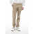 CORNELIANI Id Stretch Cotton Chinos Pants With Belt Loops Beige