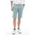 CORNELIANI Linen Shorts With Drawstring Light Blue