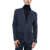 CORNELIANI Id Flax Notch Lapel Unlined 2-Button Blazer Blue