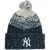 47 Brand New York Yankees Cuff Knit niebieski