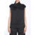 TOTÊME Collared Sleeveless Top BLACK