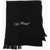 Off-White Asymmetrical Cotton And Cashmere Scarf With Fringes Black