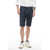 CORNELIANI Cc Collection 4-Pocketed Pure Linen Shorts Blue