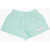 MINI RODINI Cotton Shorts With Drawstring Waist Light Blue