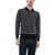 CORNELIANI Polo Collar Sweater With Geometric Pattern Blue