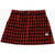 N°21 Kids Buffalo Checked Wool Blend Skirt With Front Buttoning Black