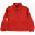 Polo Ralph Lauren Kids Solid Color Lightweight Cotton Jacket With Zip Closure Red