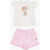 Polo Ralph Lauren Kids Printed Crewneck T-Shirt And Shorts Set White