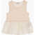 Moncler Kids Ribbed Top With Flared Hem Beige