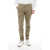 CORNELIANI Id Cotton Blend Chinos Pants With Belt Loops Military Green