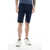 CORNELIANI Id Brushed Cotton Skinny Shorts Blue