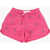 Polo Ralph Lauren Kids Lightweight Cotton Shorts With All-Over Embroideries Pink