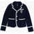 Polo Ralph Lauren Kids Cotton 3-Button Blazer With Contrasting Edges And Breast Poc Blue