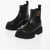 Fendi Leather Chelsea Booties With Ff Monogram Black